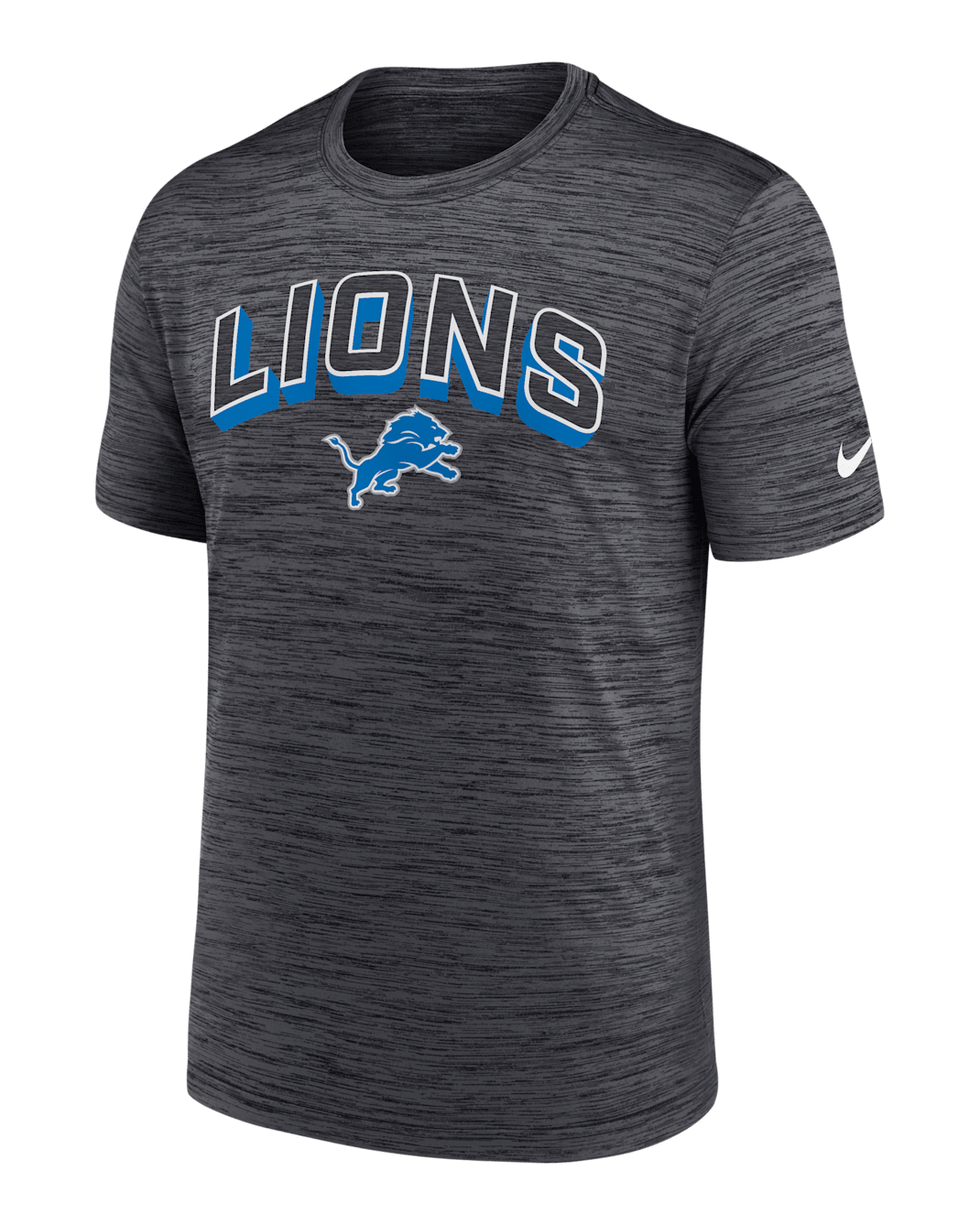 Detroit Lions Velocity Men's Nike Dri-FIT NFL T-Shirt - Charcoal
