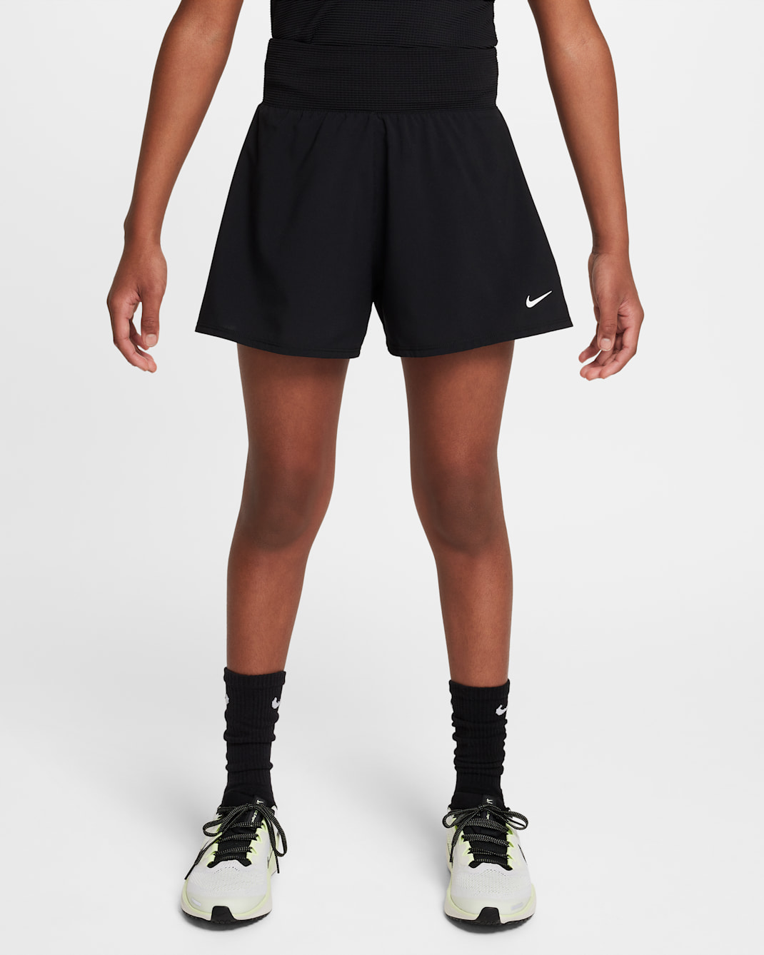 Nike Girls' Dri-FIT Shorts - Black/White
