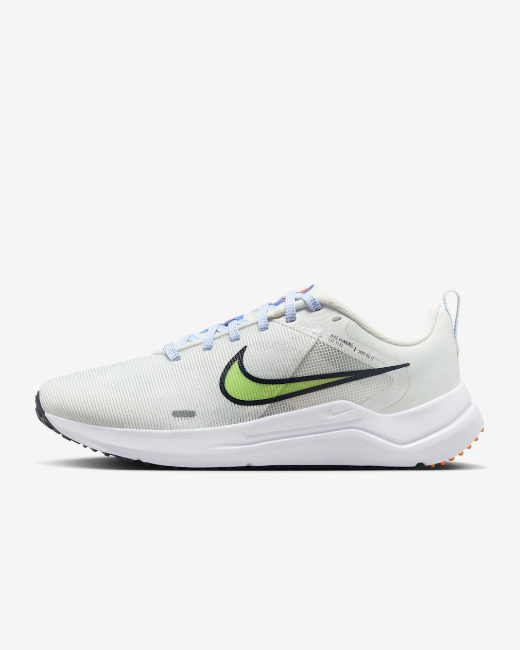 ナイキ ダウンシフター 12 ウィメンズ ロード ランニングシューズ - サミットホワイト/ホワイト/オブシディアン/ライムブラスト