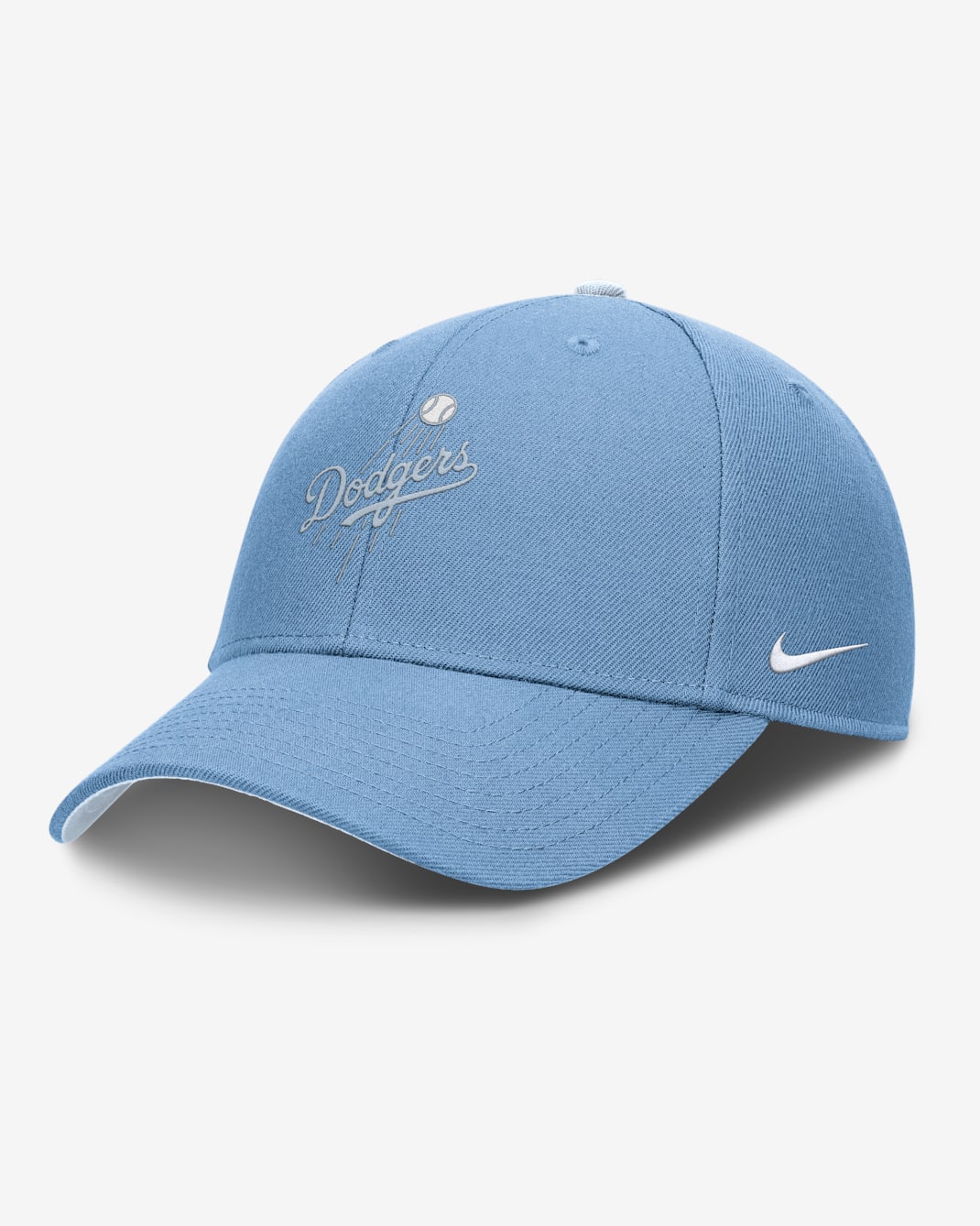 Los Angeles Dodgers Rise Men's Nike Dri-FIT MLB Adjustable Hat - Light Blue
