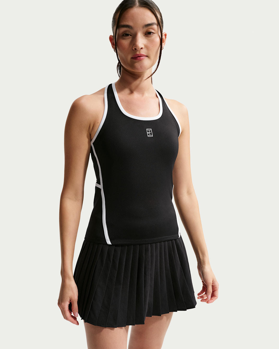 Nike Advantage Women's Dri-FIT Tennis Tank Top - Black/White