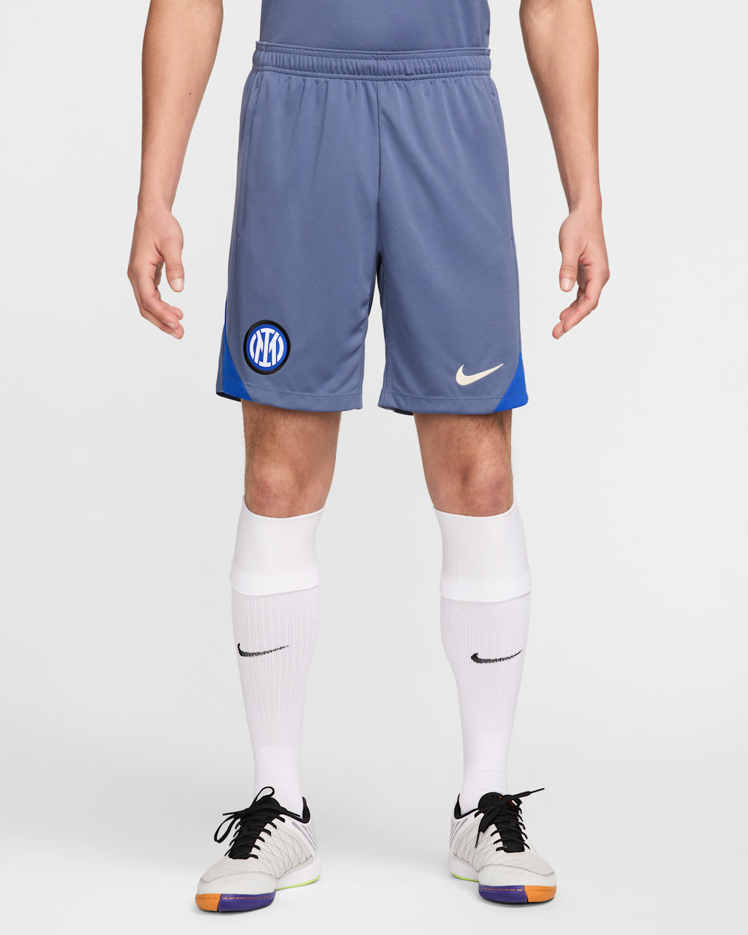 Calções de futebol de malha Nike Dri-FIT Strike Inter de Milão para homem - Azul Diffused/Azul Lyon/Sanddrift