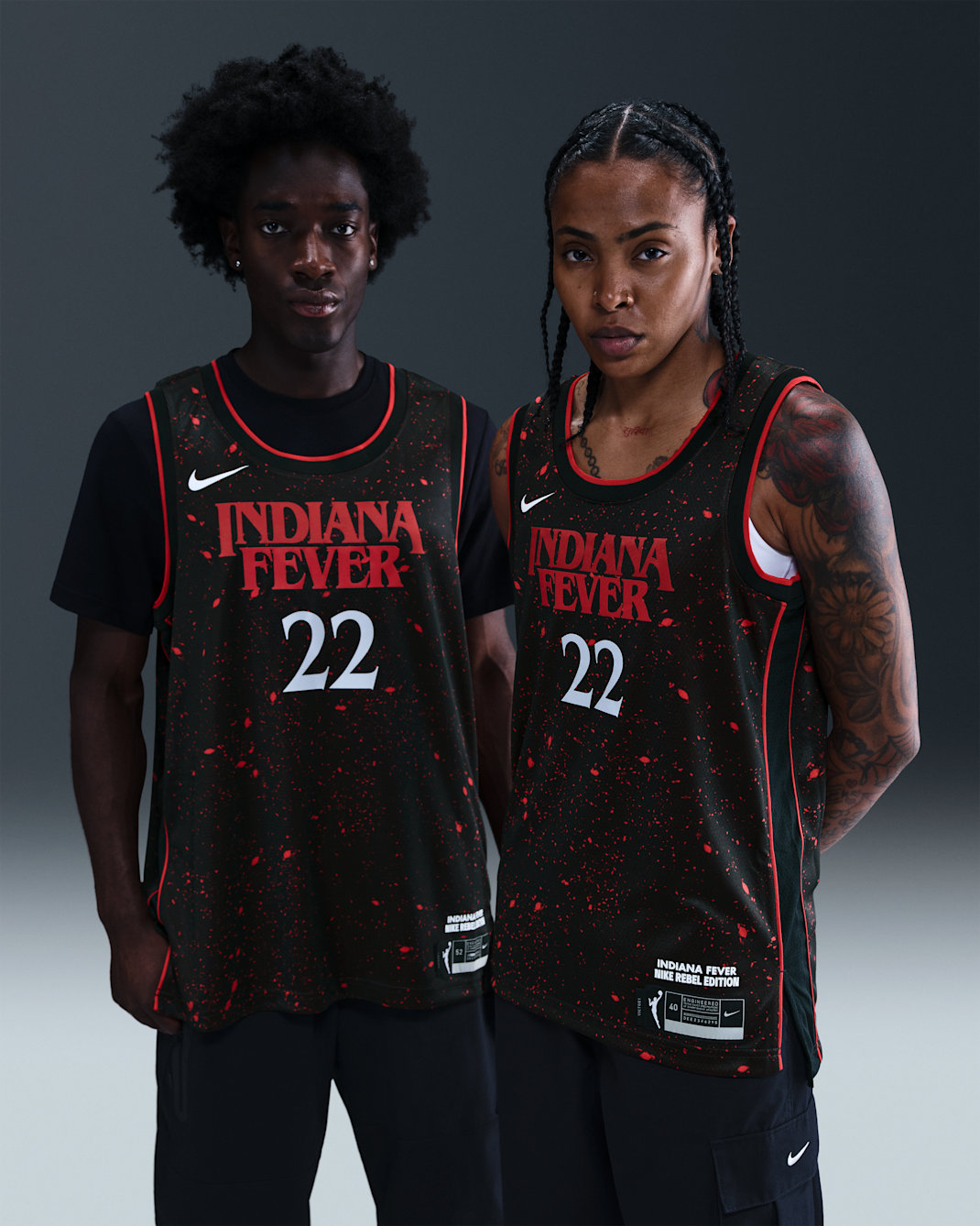 Caitlin Clark Indiana Fever x Stranger Things 2025 Rebel Edition Women’s Nike Dri-FIT WNBA Victory Jersey - Black/University Red