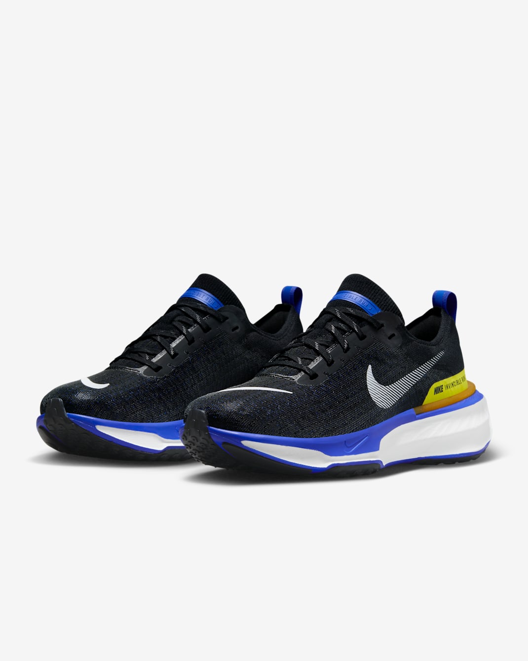 Chaussure de running sur route Nike Invincible 3 pour homme - Noir/Racer Blue/High Voltage/Blanc