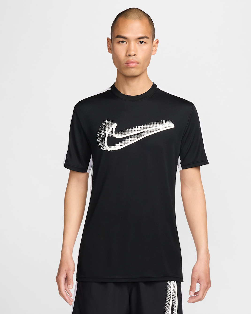 Nike Academy Men's Dri-FIT Short-Sleeve Soccer Top - Black/White/White