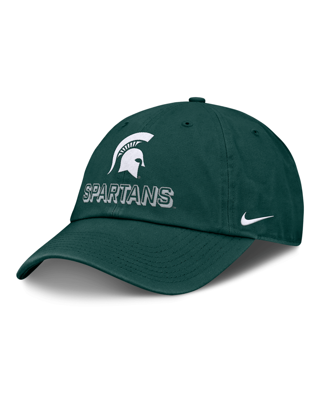 Gorra universitaria Nike ajustable para hombre Michigan State On-Field Club Gameday - Verde pro