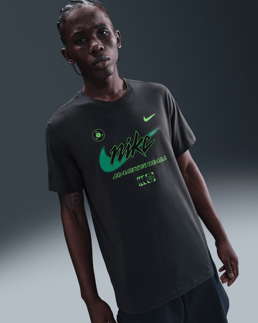 Nike Men's Basketball T-Shirt - Anthracite