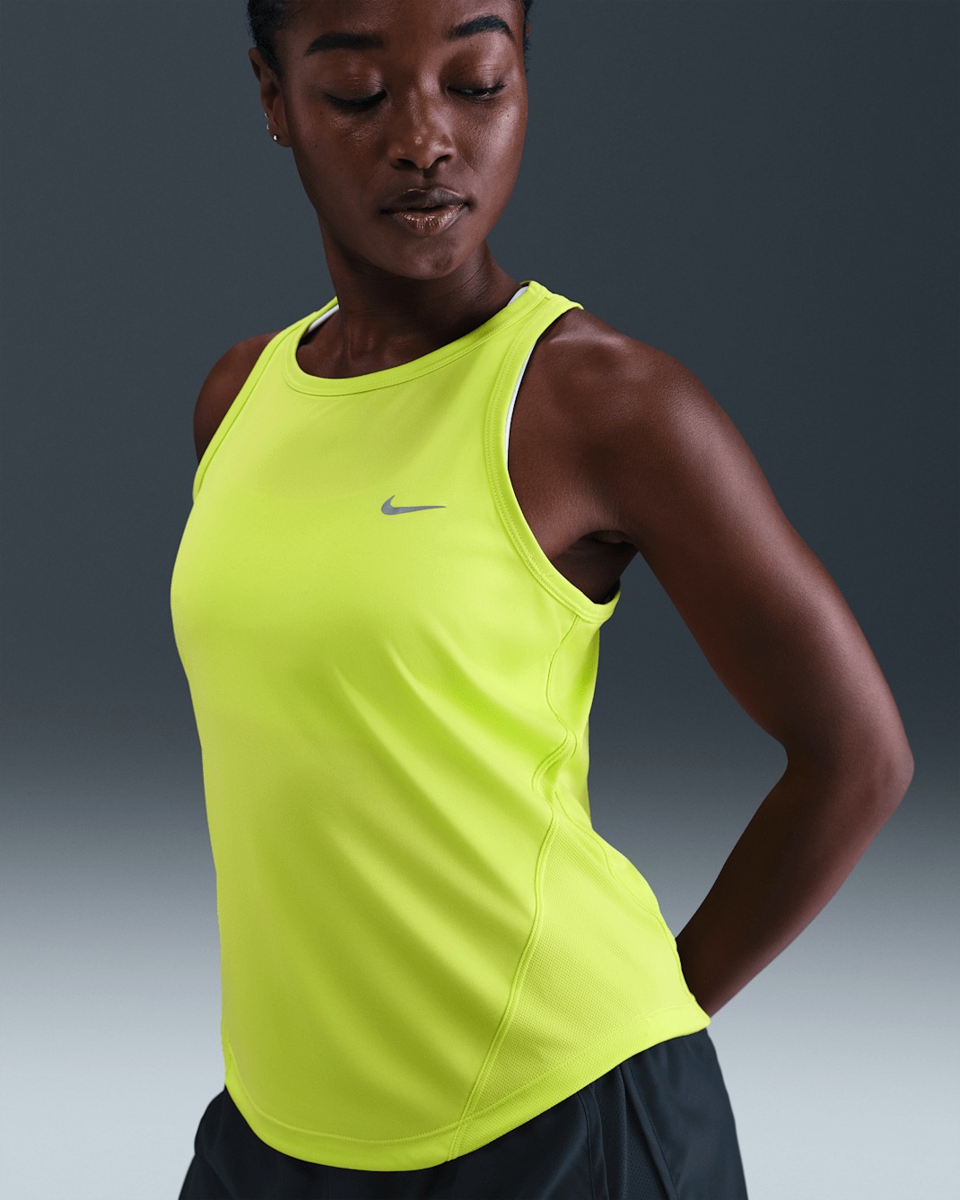 Nike Tempo Camiseta de tirantes de running Dri-FIT - Mujer - Cyber