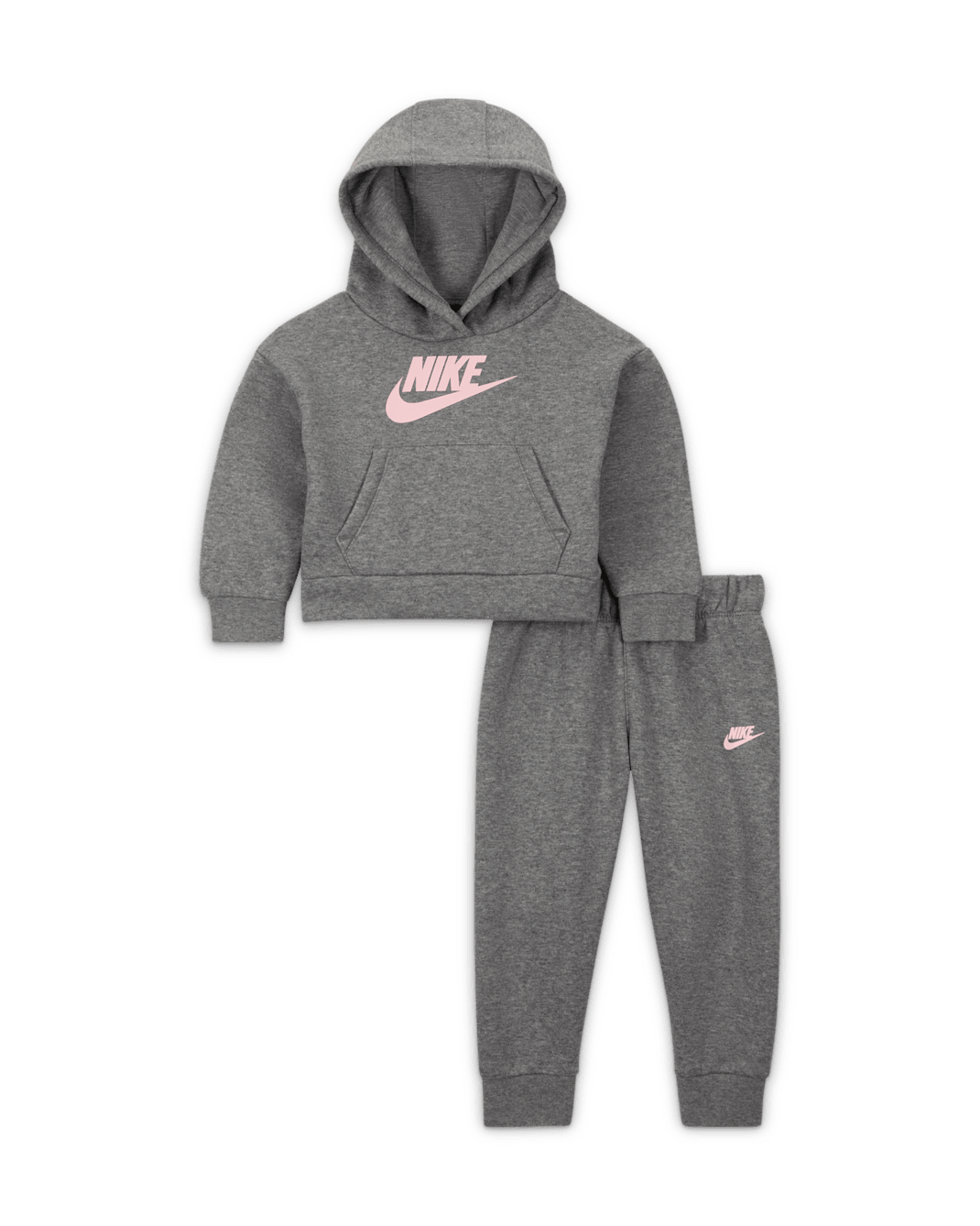 Completo con felpa con cappuccio e pantaloni jogger Nike Sportswear Club Fleece - Bebè (12-24 mesi) - Carbon Heather