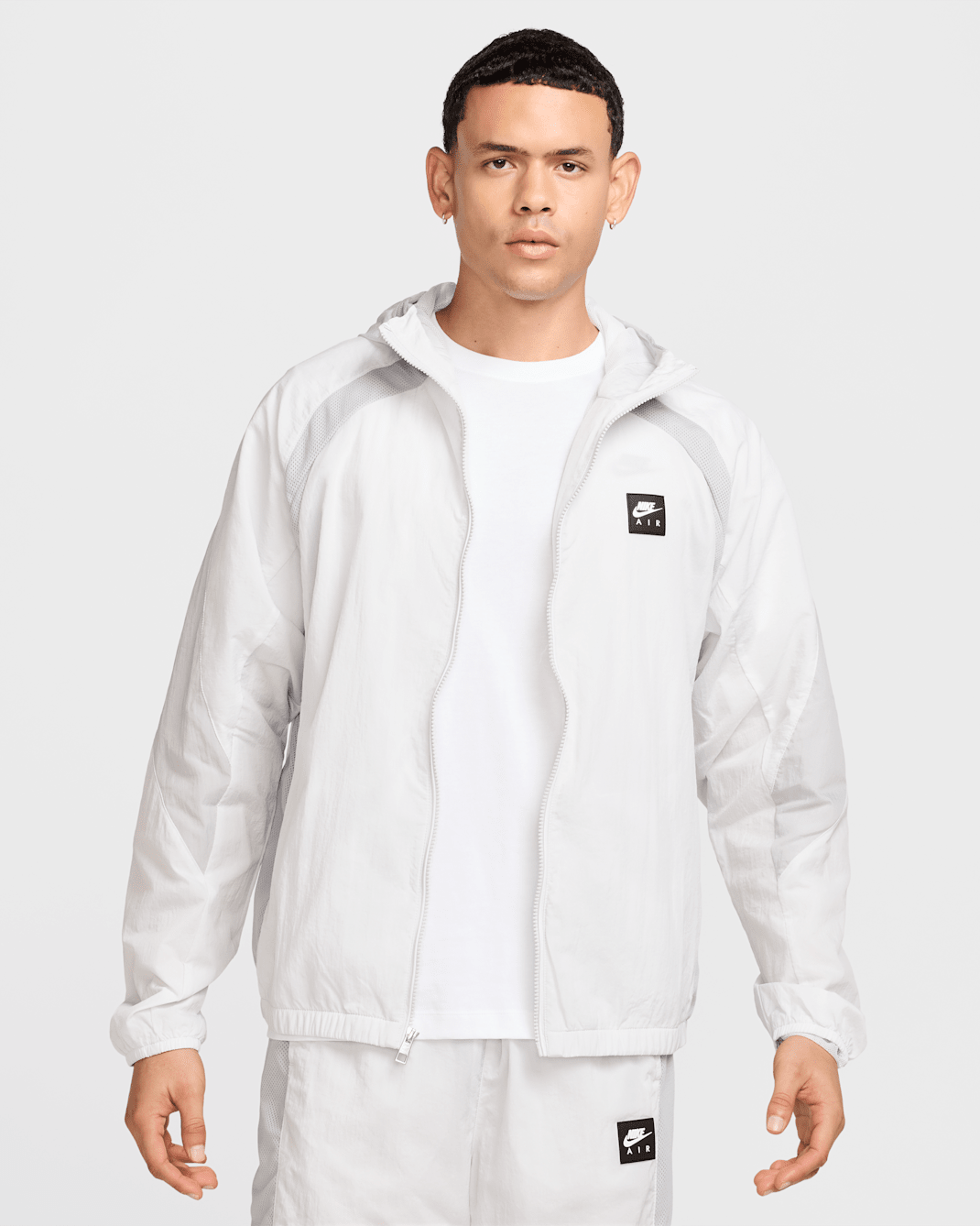 Nike Air Men's Woven Jacket - Photon Dust/Light Smoke Grey/Black