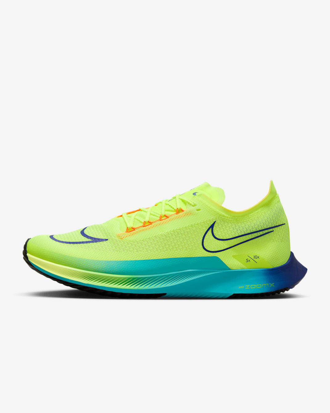 Nike Streakfly Road Racing Shoes - Volt/Bright Crimson/Volt/Black