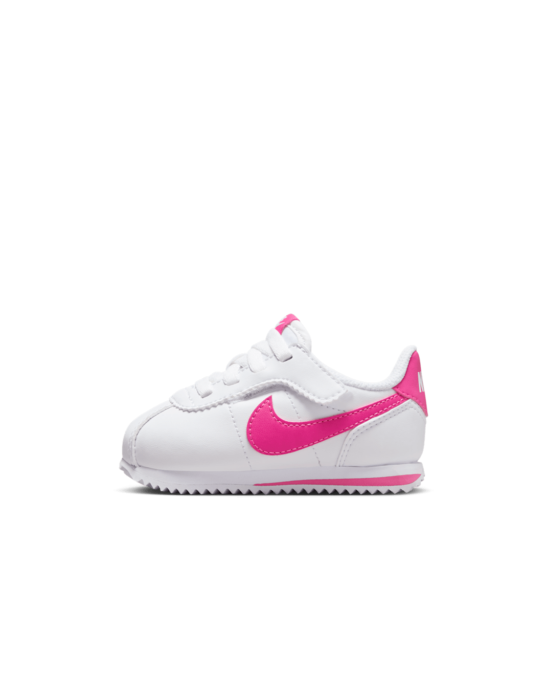 Nike Cortez EasyOn Baby/Toddler Shoes - White/Laser Fuchsia