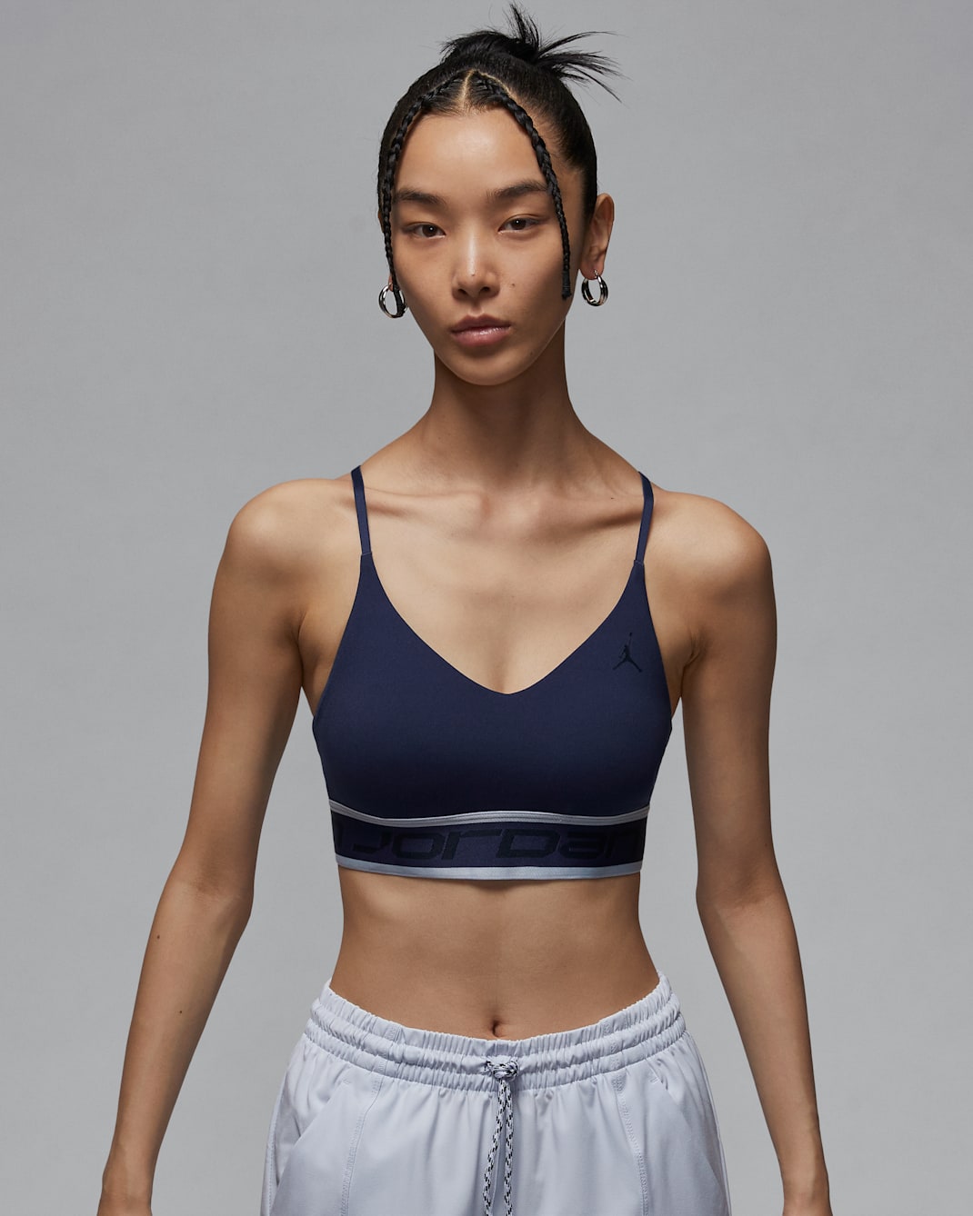 Jordan Sport Indy Women's Light-Support Sports Bra - Midnight Navy/Football Grey/Midnight Navy/Dark Obsidian