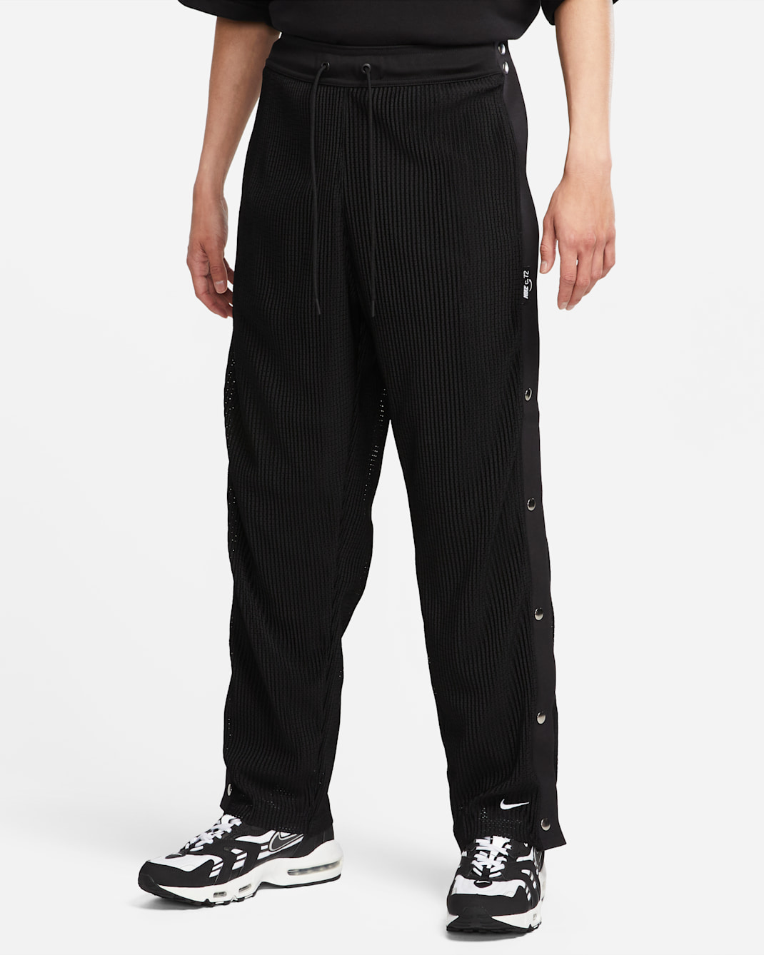 Nike Sportswear Circa Men's Tearaway Trousers - Black/White