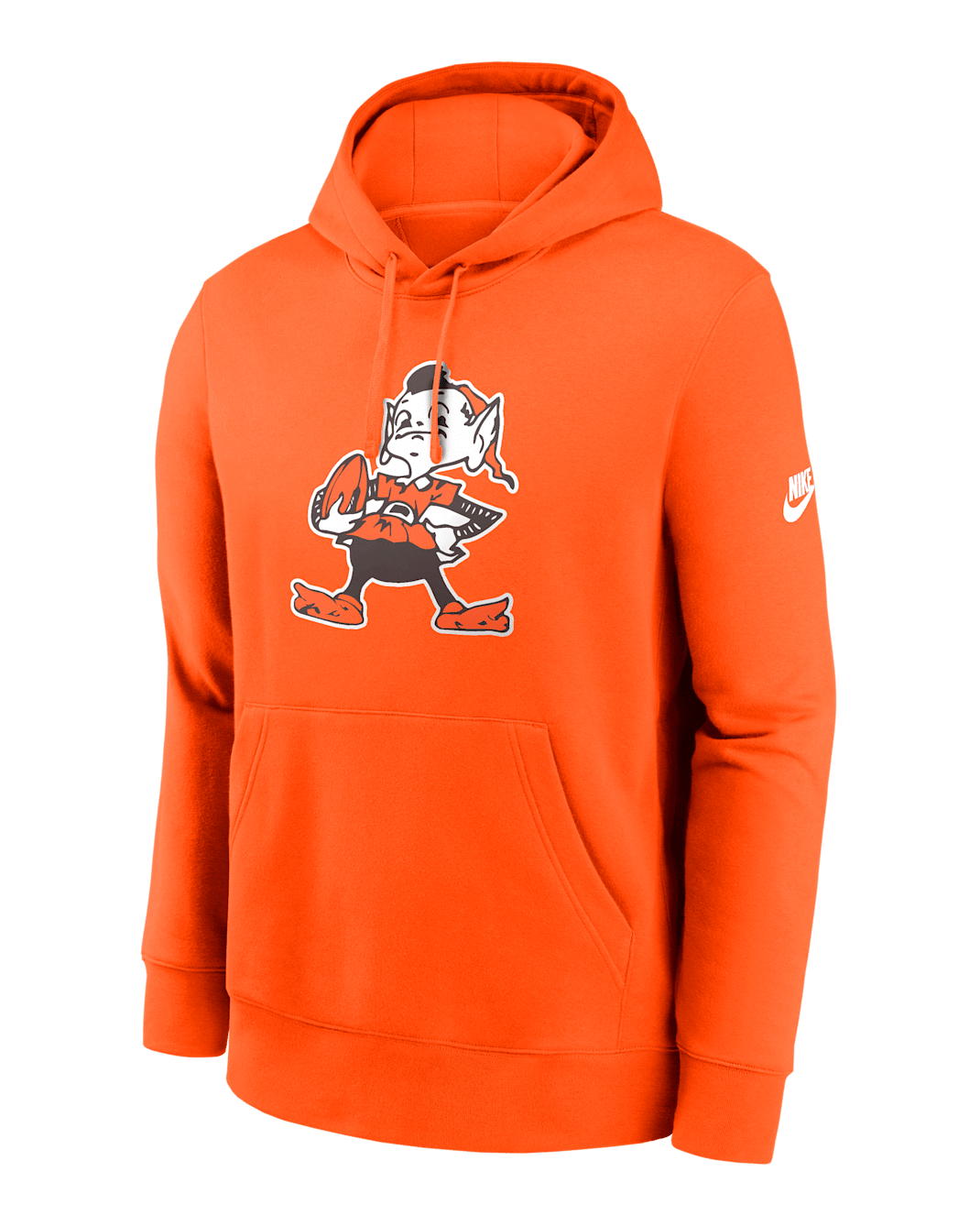 Cleveland Browns Club Logo Men's Nike NFL Pullover Hoodie - Orange