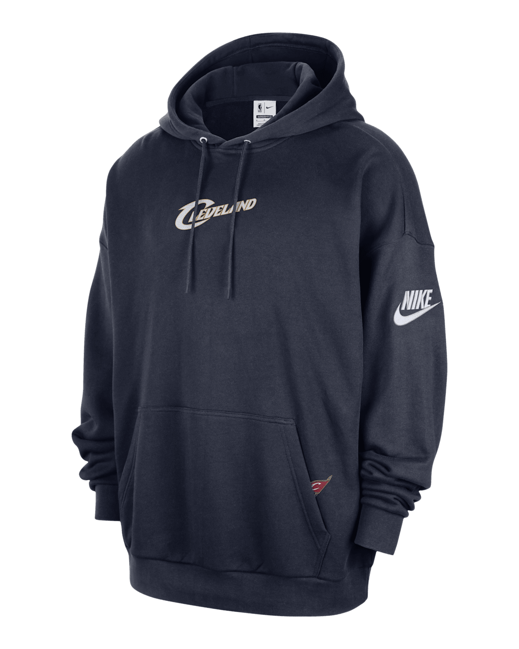 Cleveland Cavaliers 2025/26 Hardwood Classics Nike Club NBA Premium-hættetrøje til mænd - College Navy