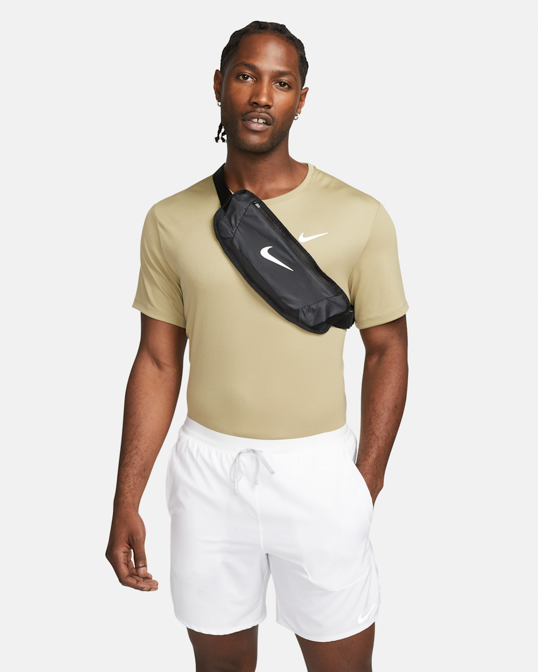 Cangurera de running Nike Challenger (grande, 1 L) - Negro