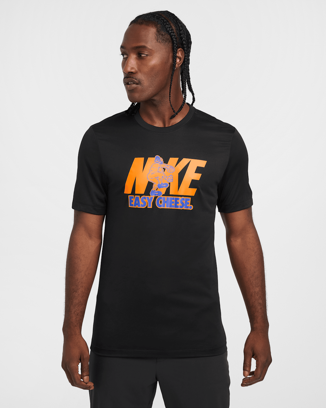 Nike Men's Dri-FIT Baseball T-Shirt - Black