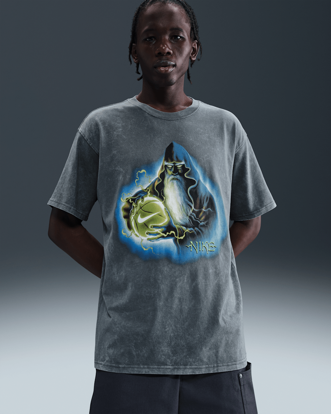 Playera de básquetbol para hombre Nike - Antracita