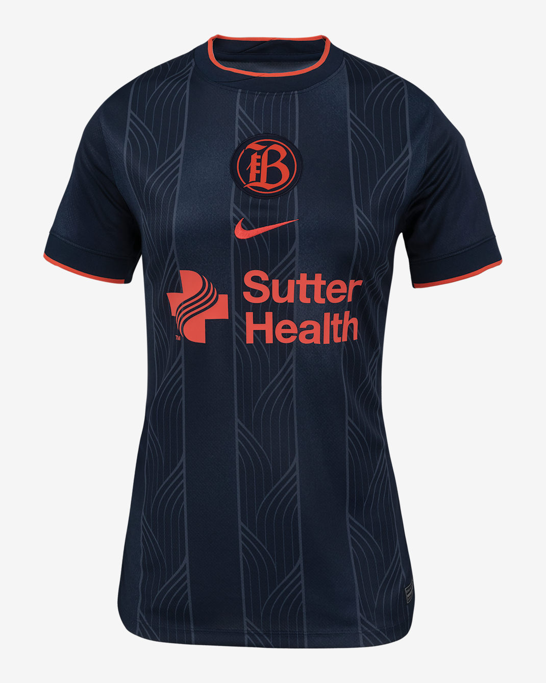 Bay FC 2025 Stadium Away Women's Nike Dri-FIT NWSL Replica Jersey - Thunder Blue/Obsidian