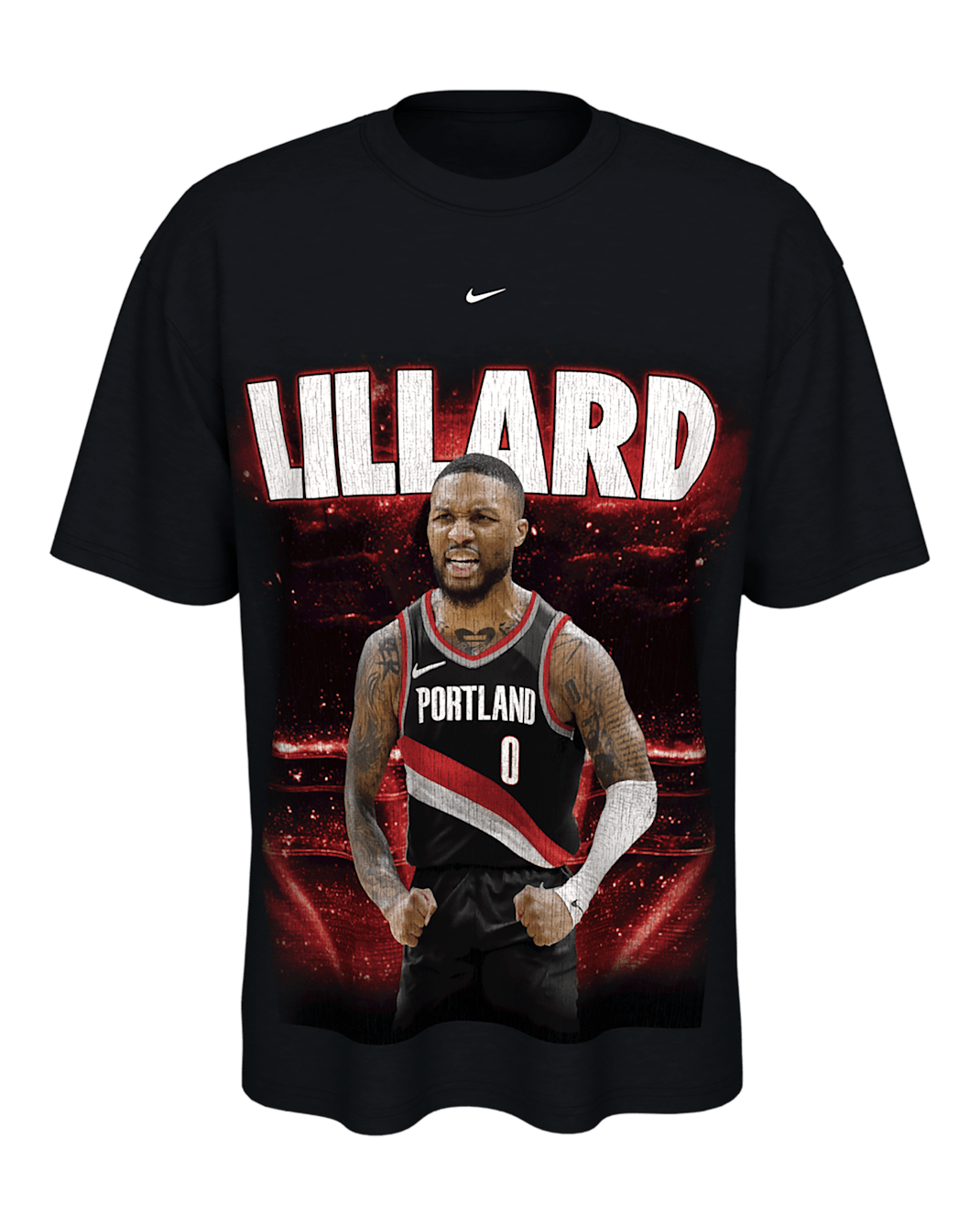 Playera de básquetbol Nike Max90 Damian Lillard - Negro