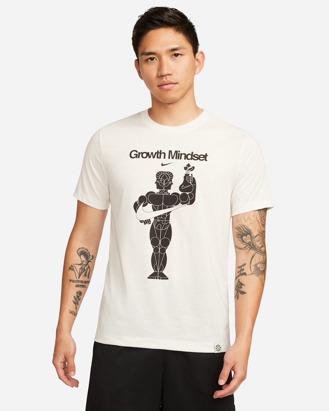 Nike Dri-FIT 男款圖樣訓練 T 恤 - Phantom