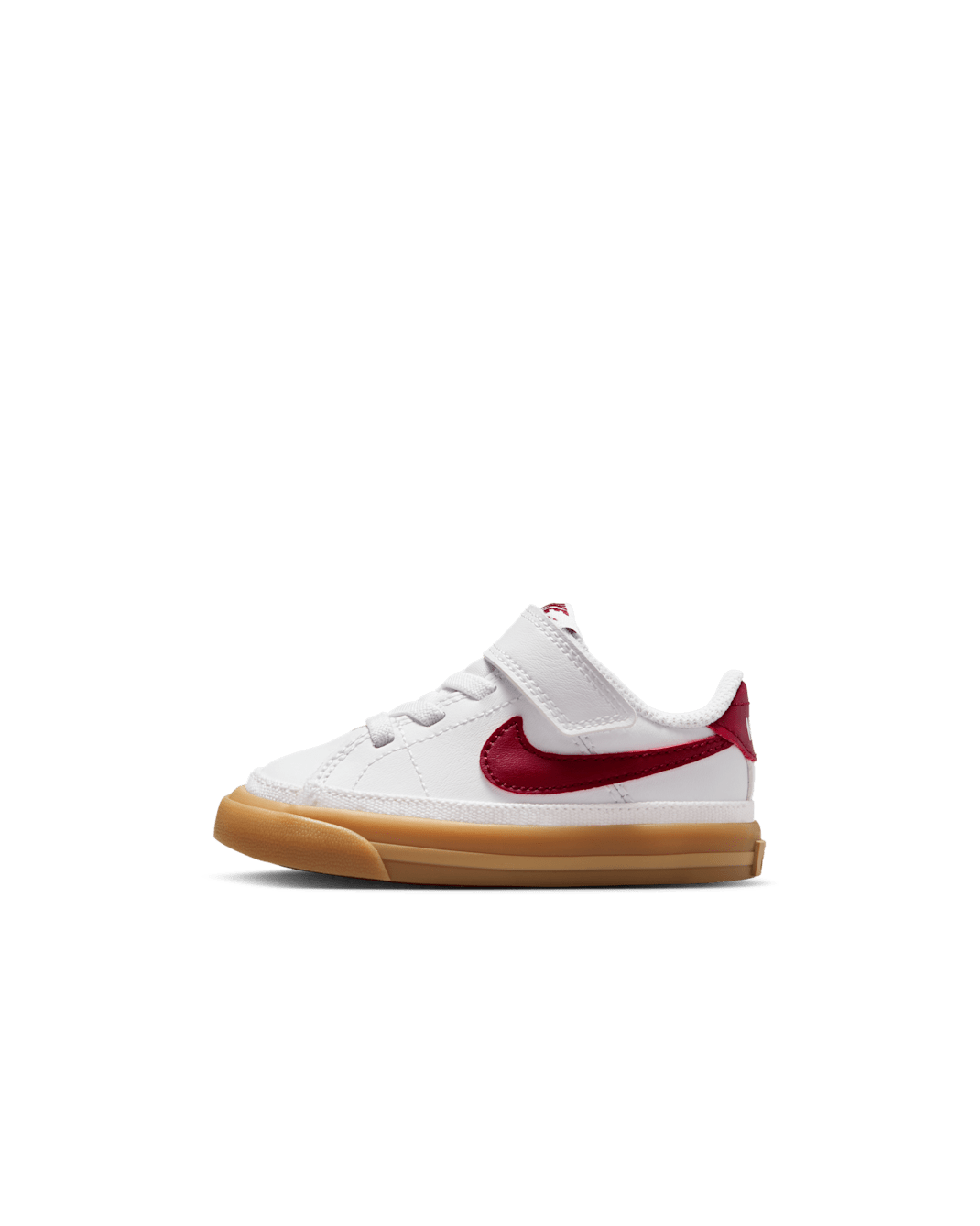 NikeCourt Legacy Baby/Toddler Shoes - White/Gum Yellow/Team Red