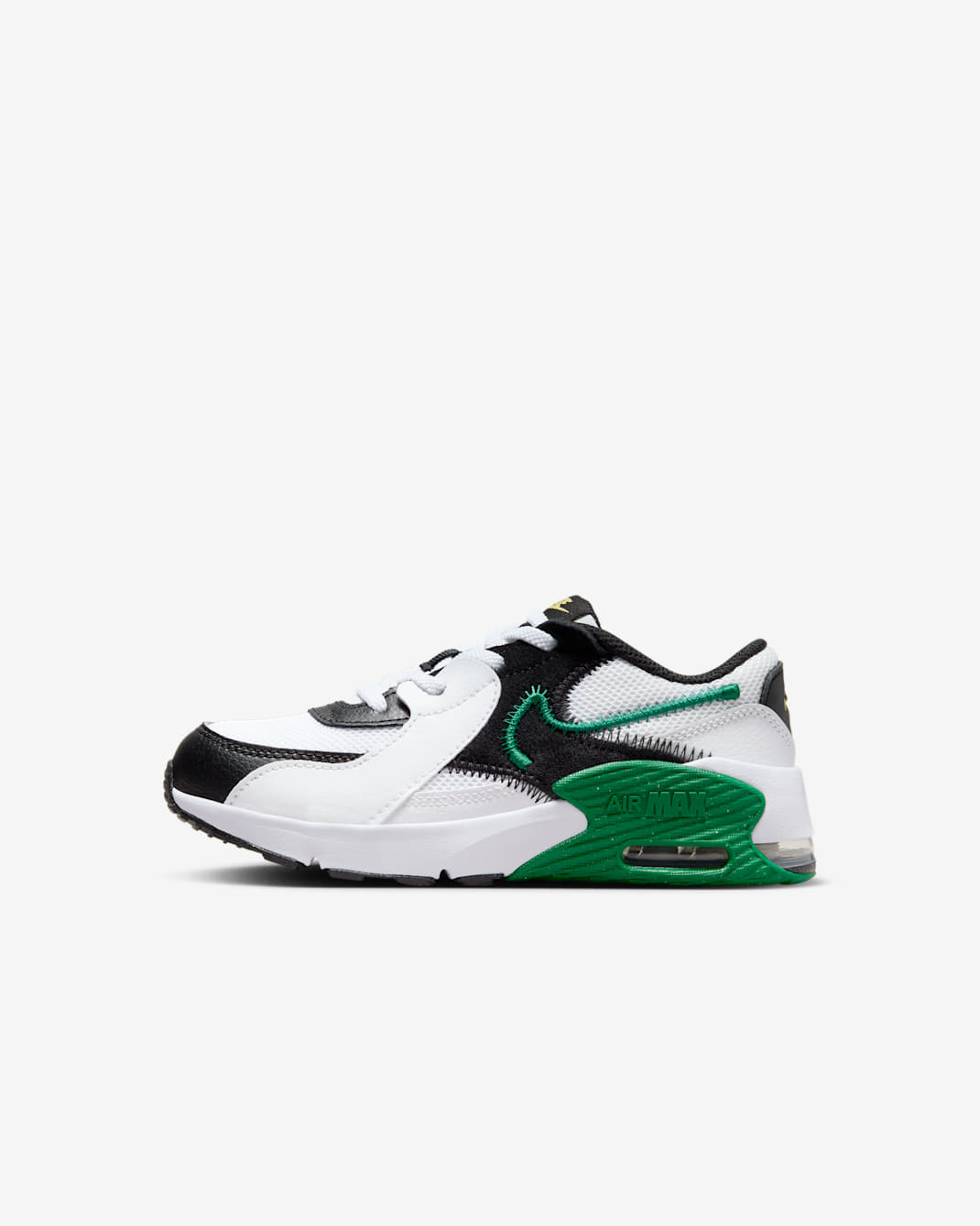 Nike Air Max Excee Younger Kids' Shoes - White/Black/Saturn Gold/Malachite