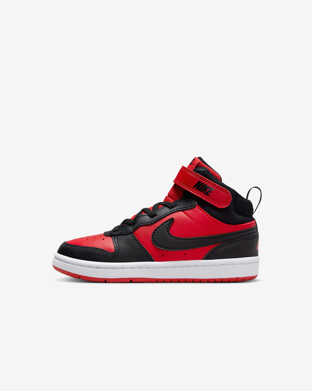 Nike Court Borough Mid 2 Little Kids' Shoes - University Red/White/Black