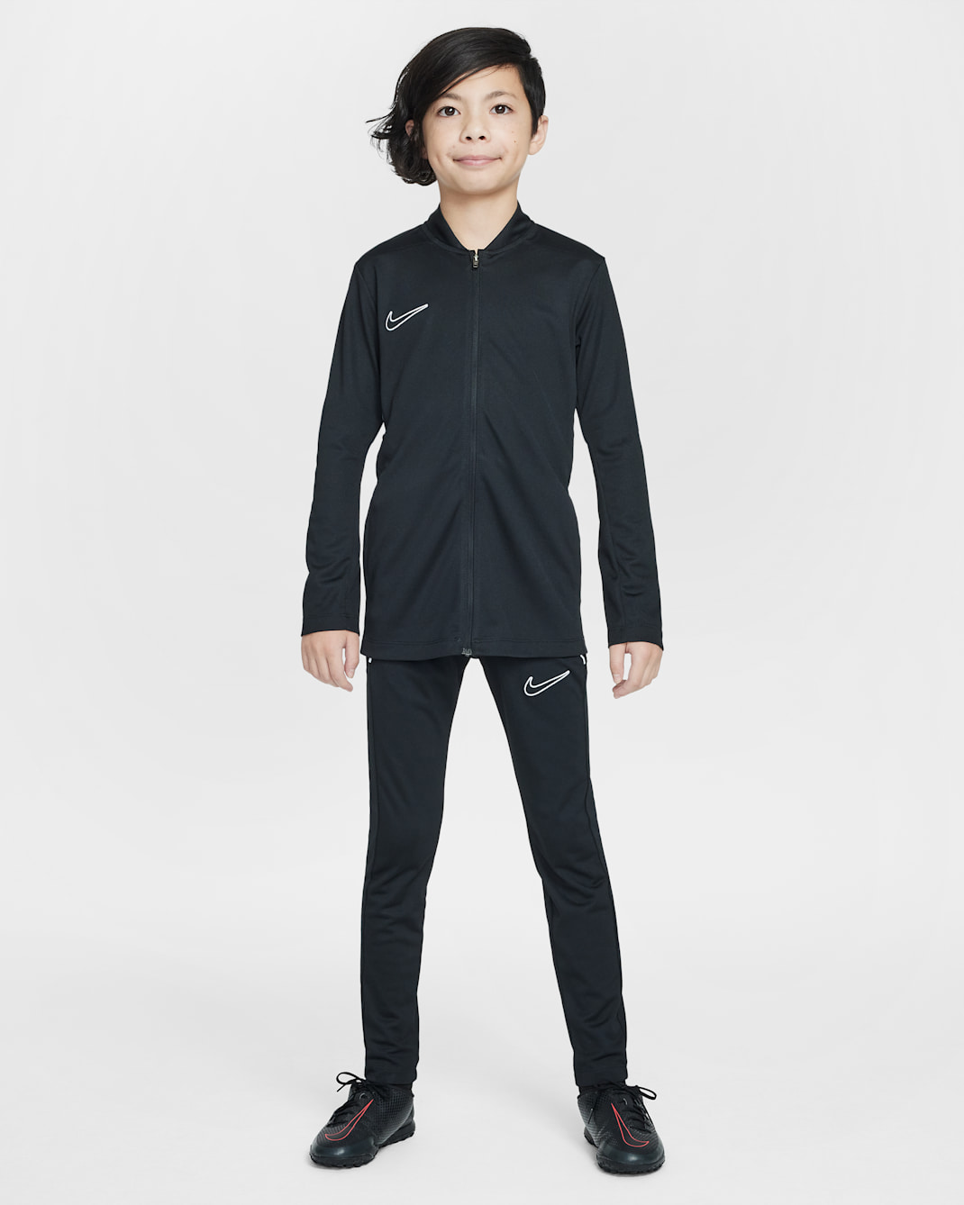Nike Academy Big Kids' Dri-FIT Soccer Tracksuit - Black/White/White