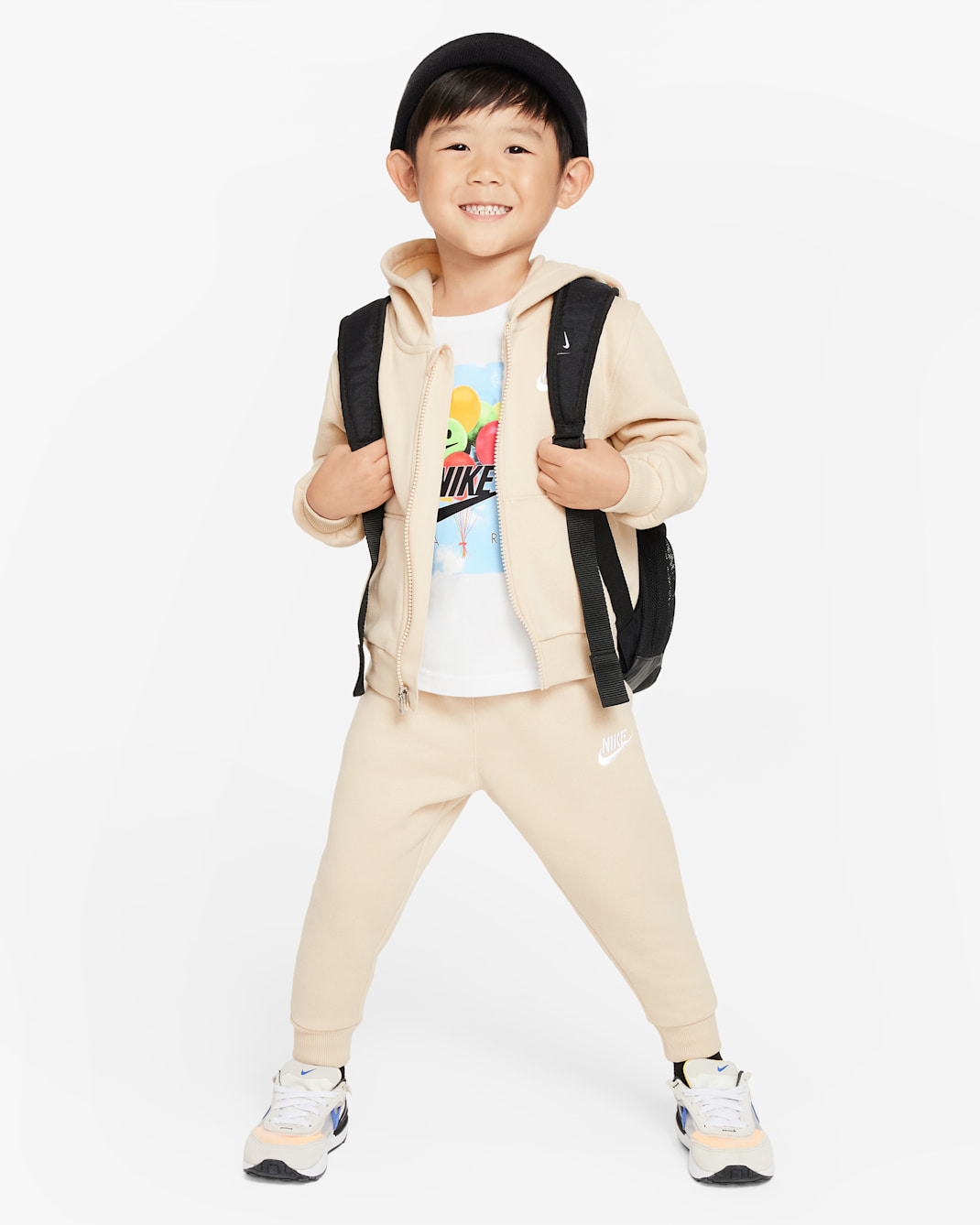 Nike Full-Zip Club Set Toddler 2-Piece Hoodie Set - Sanddrift