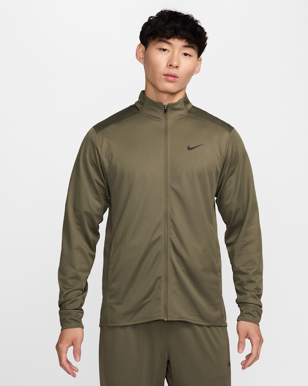 ナイキ トータリティ メンズ Dri-FIT ニット バーサタイル ジャケット - ミディアムオリーブ/ブラック