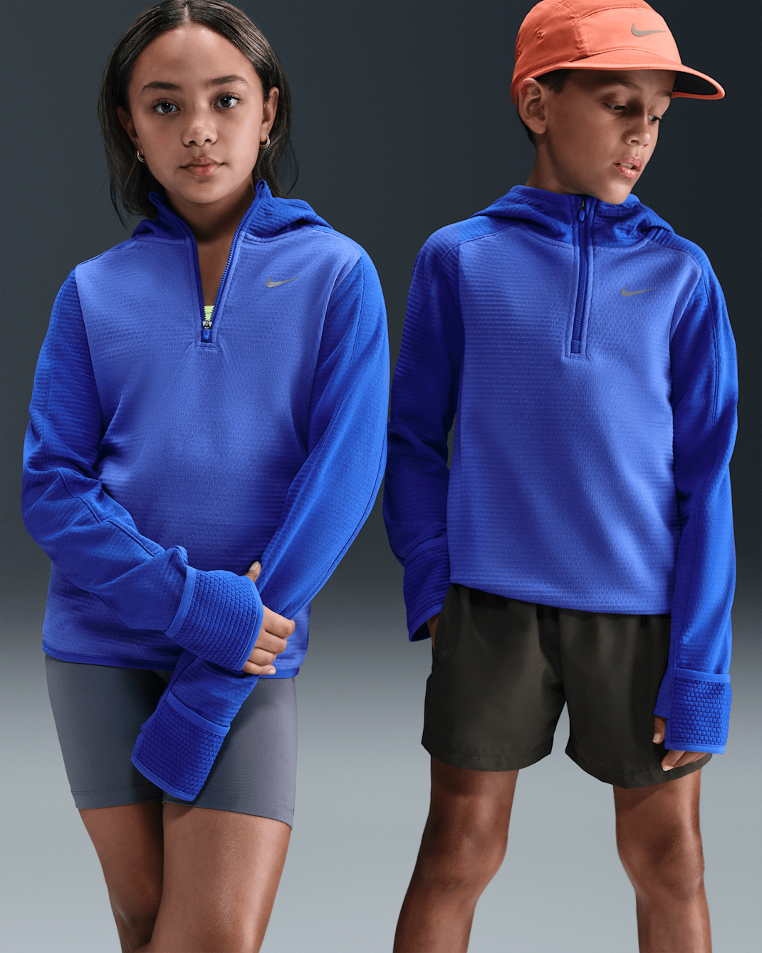 Nike Older Kids' Therma-FIT 1/4-Zip Top - Comet Blue/Game Royal