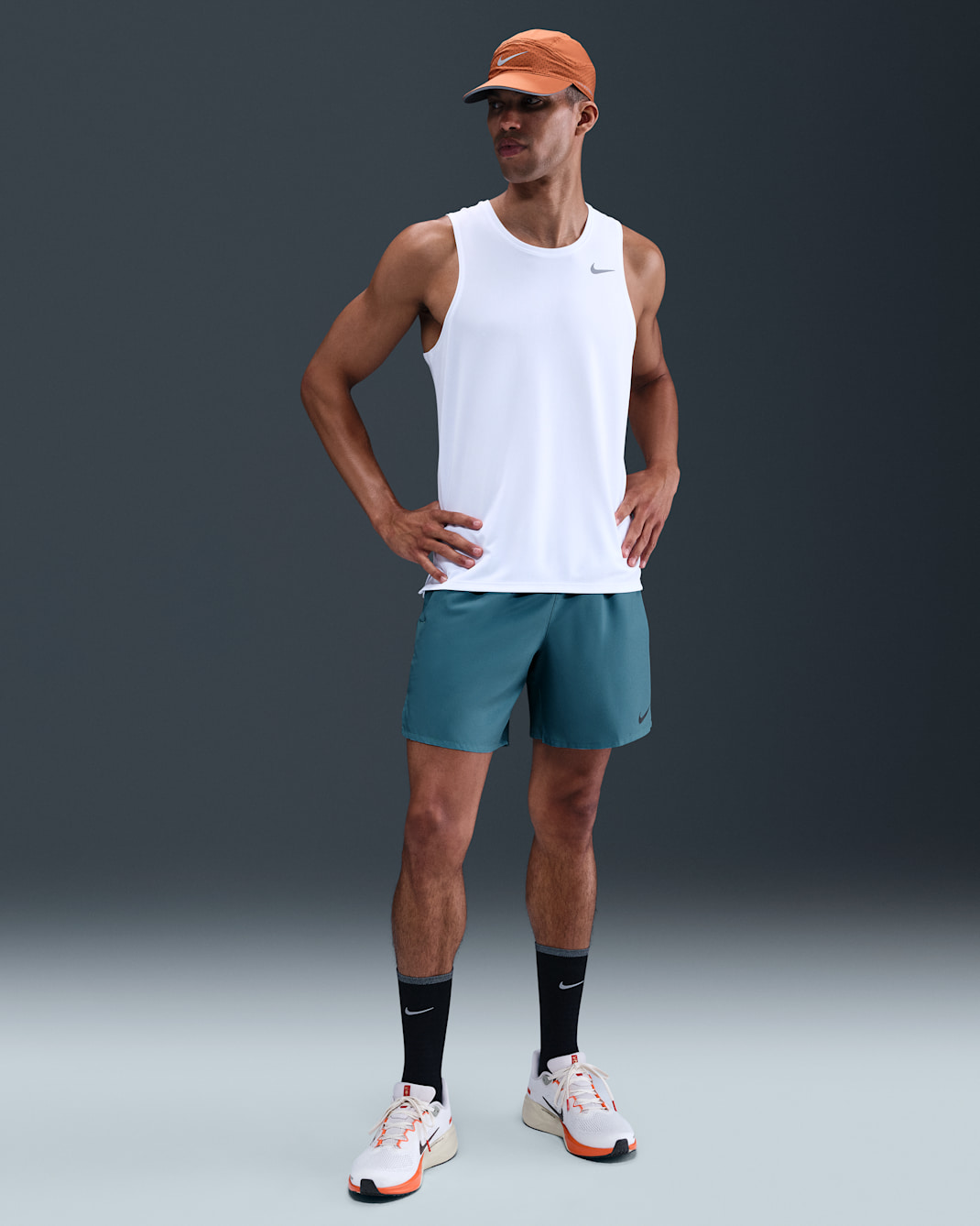 Shorts de running forrados de 18 cm para hombre Nike Challenger - Denim turquesa