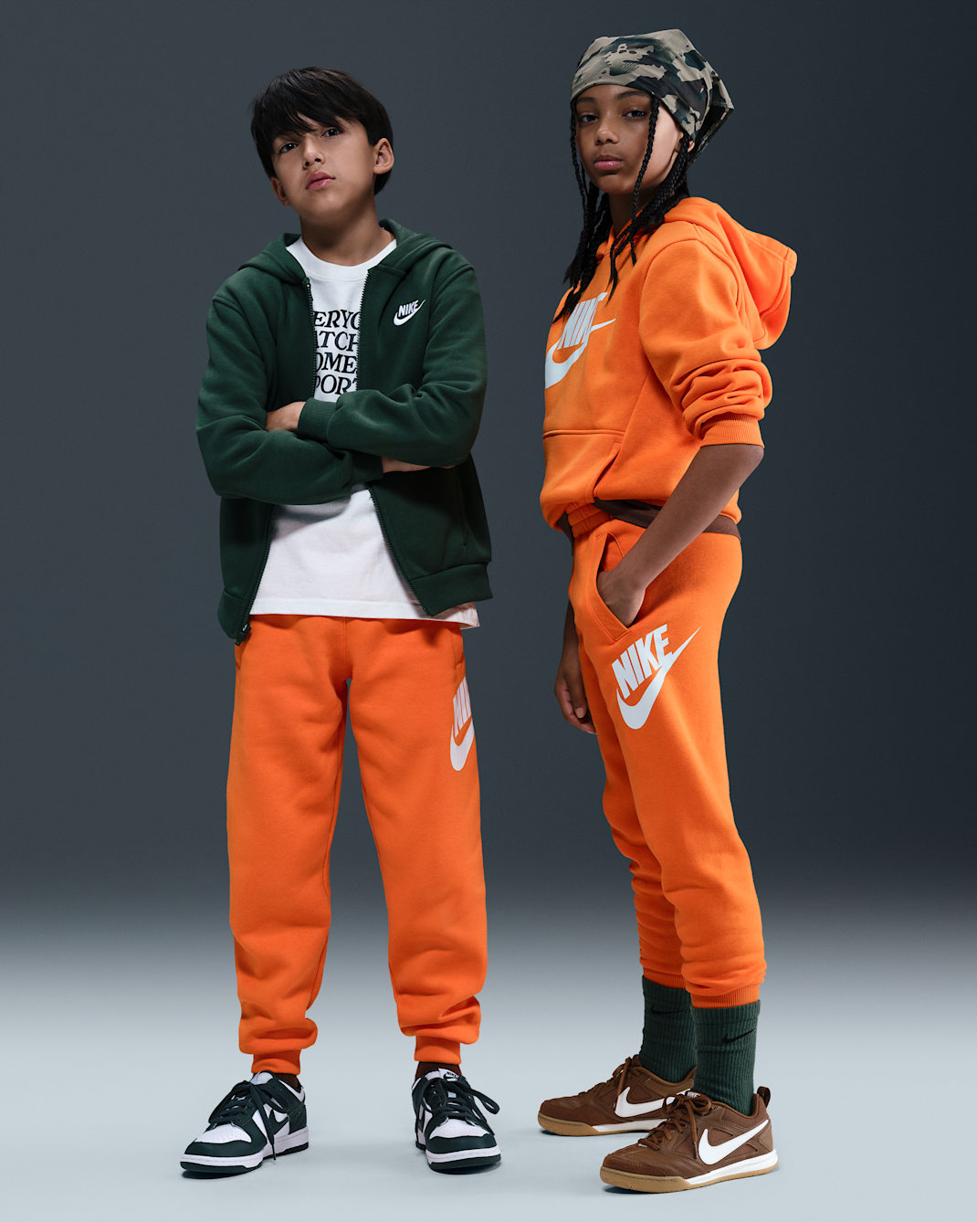 Nike Club Fleece Big Kids' Joggers - Bright Ceramic/White