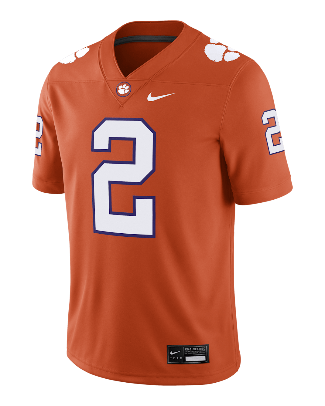 Jersey universitario Nike Dri-FIT Game para hombre Cade Klubnik Clemson - Naranja