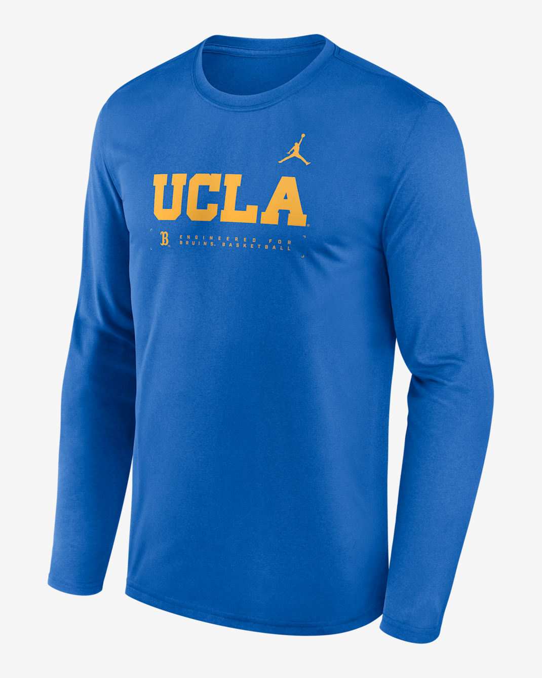 UCLA Courtside Basketball Shootaround Legend Men's Jordan Brand Dri-FIT College Long-Sleeve T-Shirt - Blue