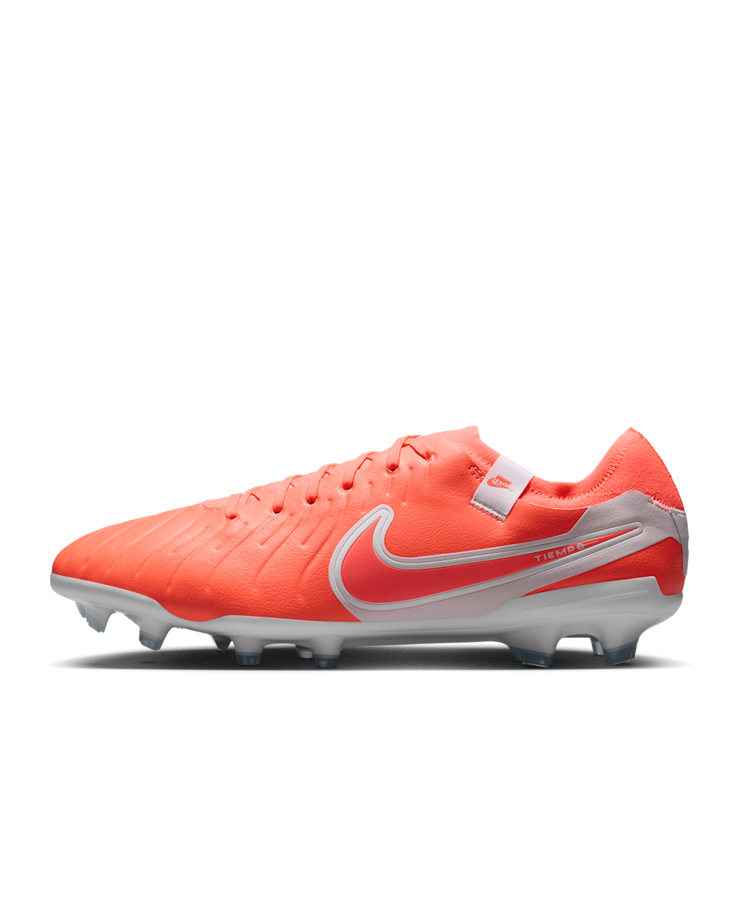 Nike Tiempo Legend 10 Pro Firm-Ground Low-Top Football Boot - Hot Lava/White