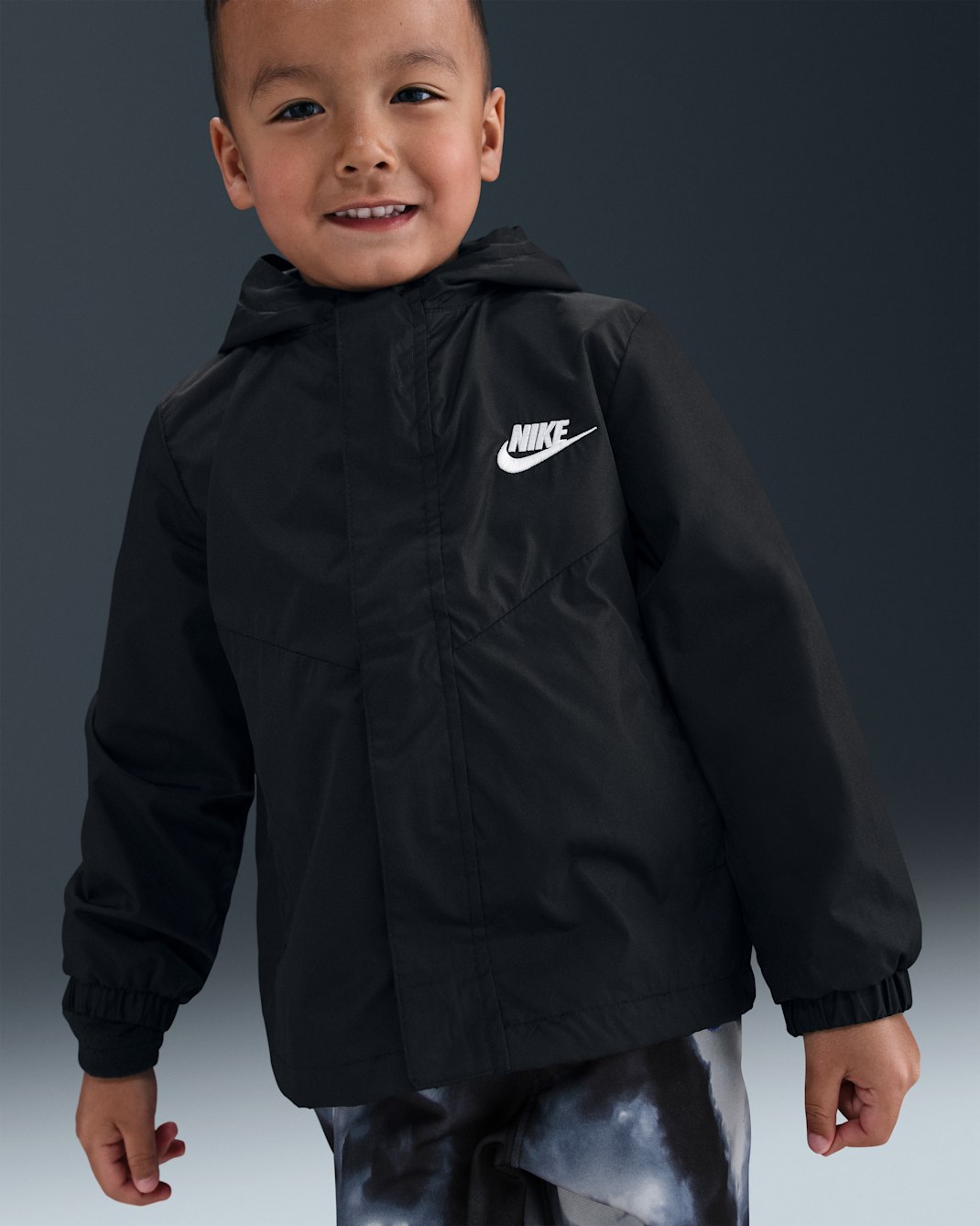 Chamarra infantil Nike System - Negro
