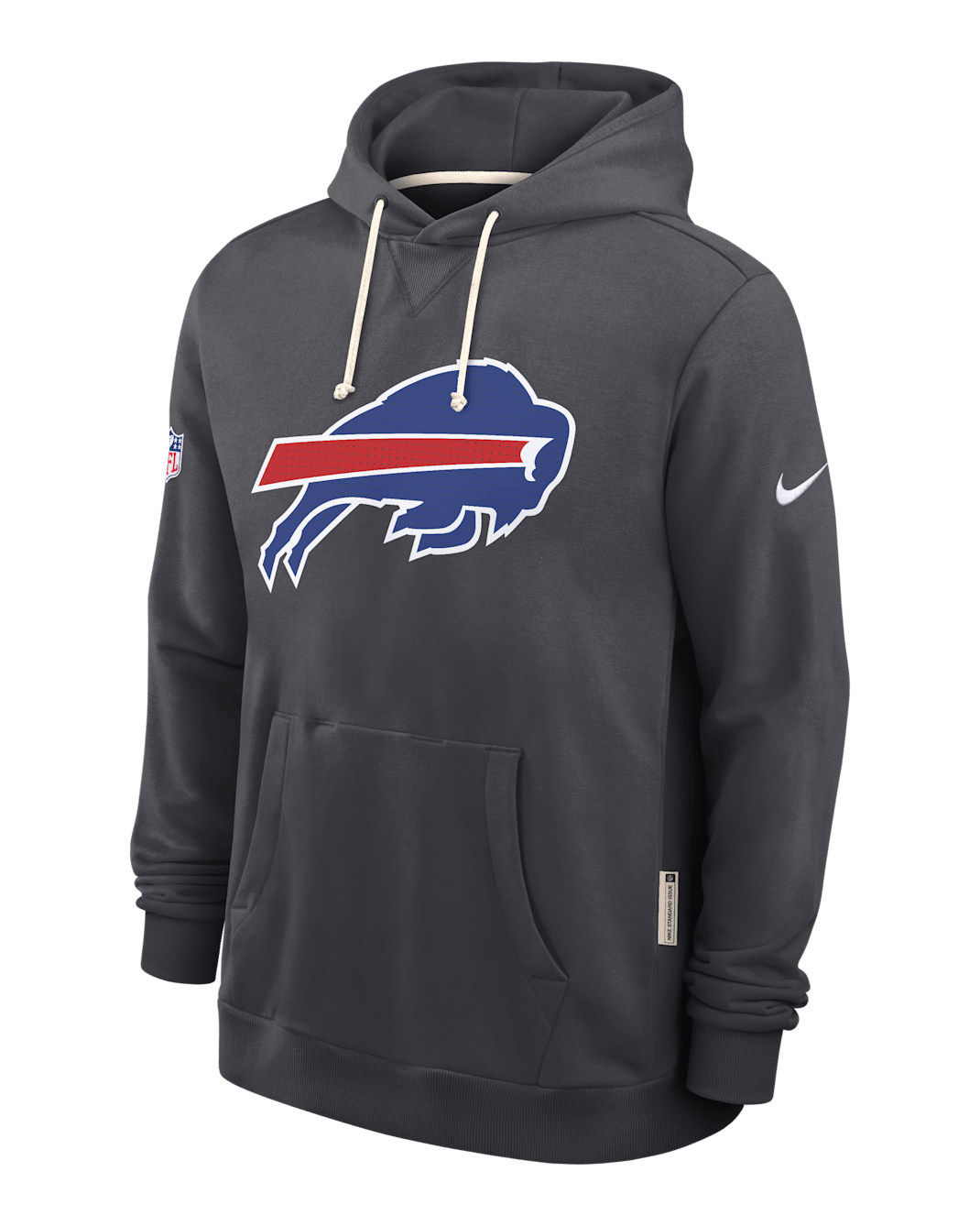 Buffalo Bills Initial Home Sideline Men's Nike Dri-FIT NFL Pullover Hoodie - Anthracite