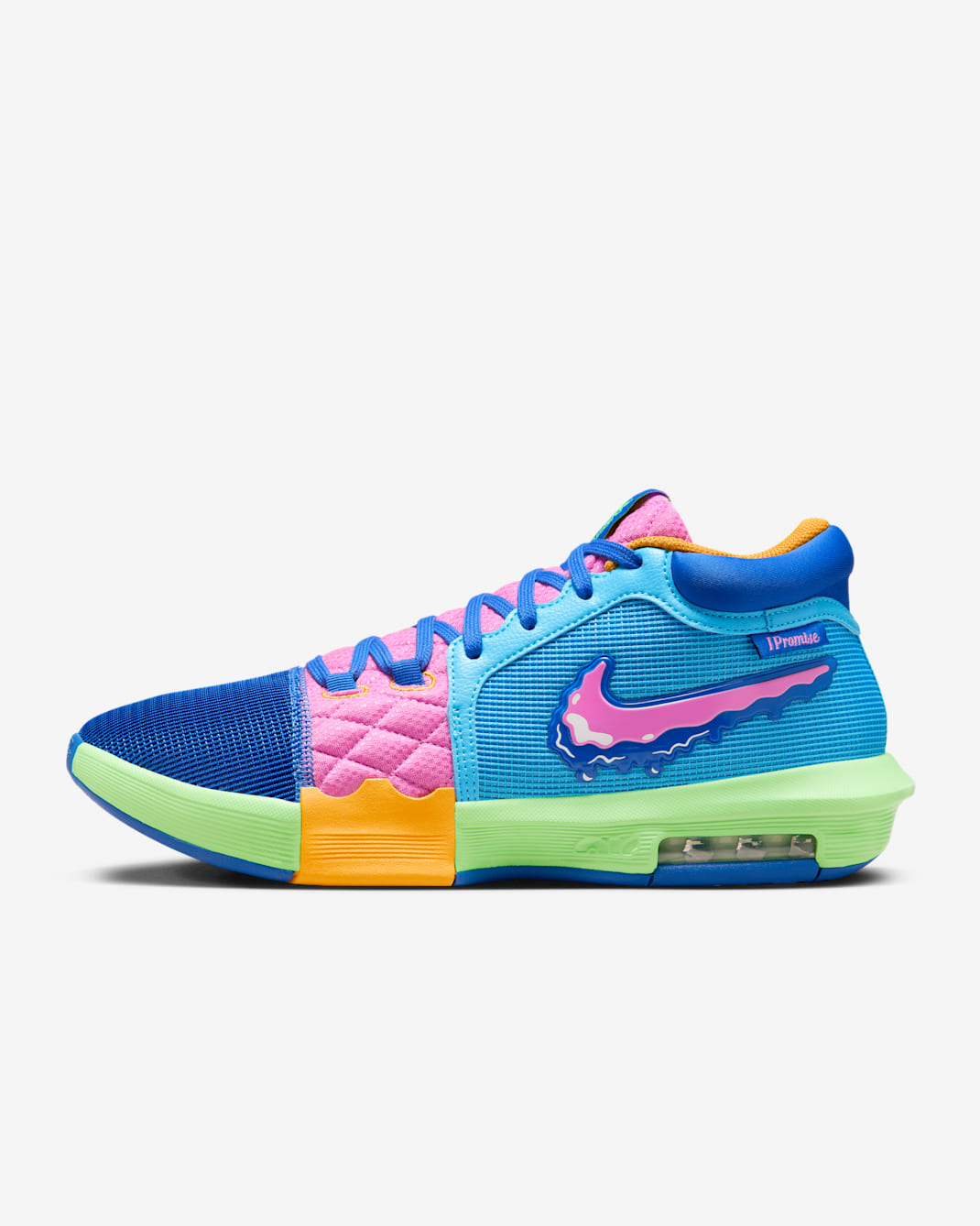 Tenis de básquetbol LeBron Witness 8 "I Promise School" - Multicolor/Azul báltico/Rosa alegre/Multicolor