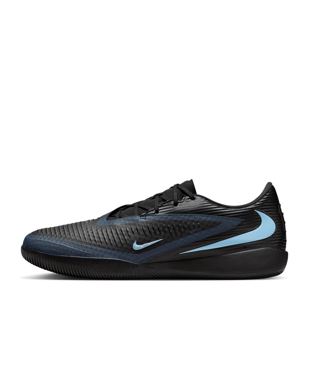 Nike Phantom 6 Low Academy Indoor Court Football Shoes - Black/Black