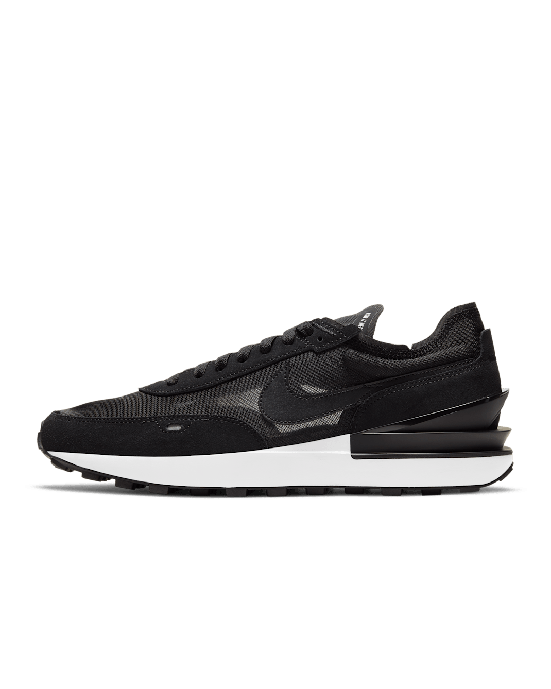 Nike Waffle One Men's Shoes - Black/White/Orange/Black