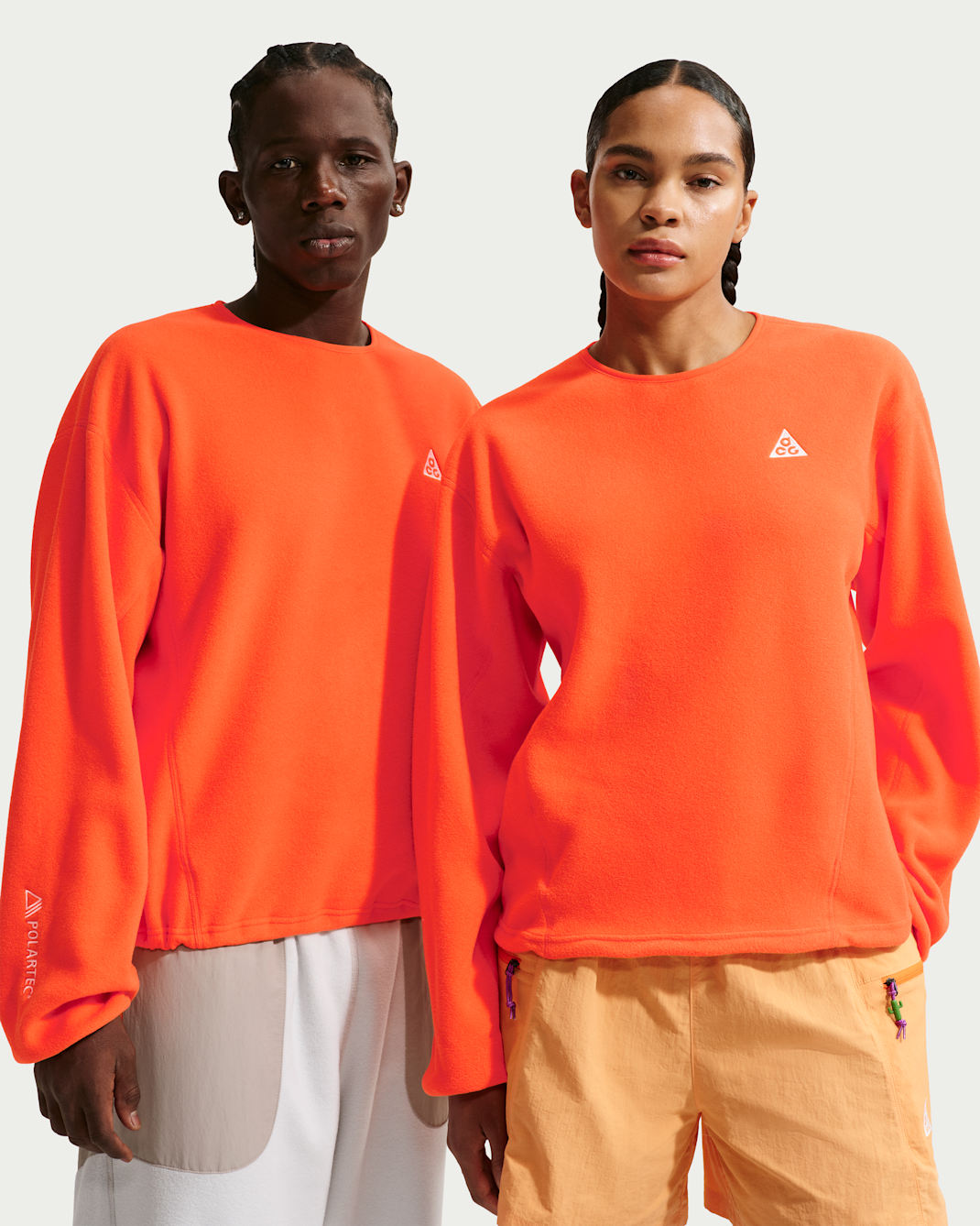 Nike ACG "Wolf Tree" Crew Üst - Safety Orange/Siyah/Siyah/Summit White