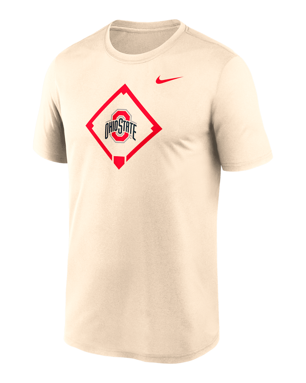 Ohio State Buckeyes Legend Baseball Icon Men's Nike Dri-FIT College T-Shirt - Cream