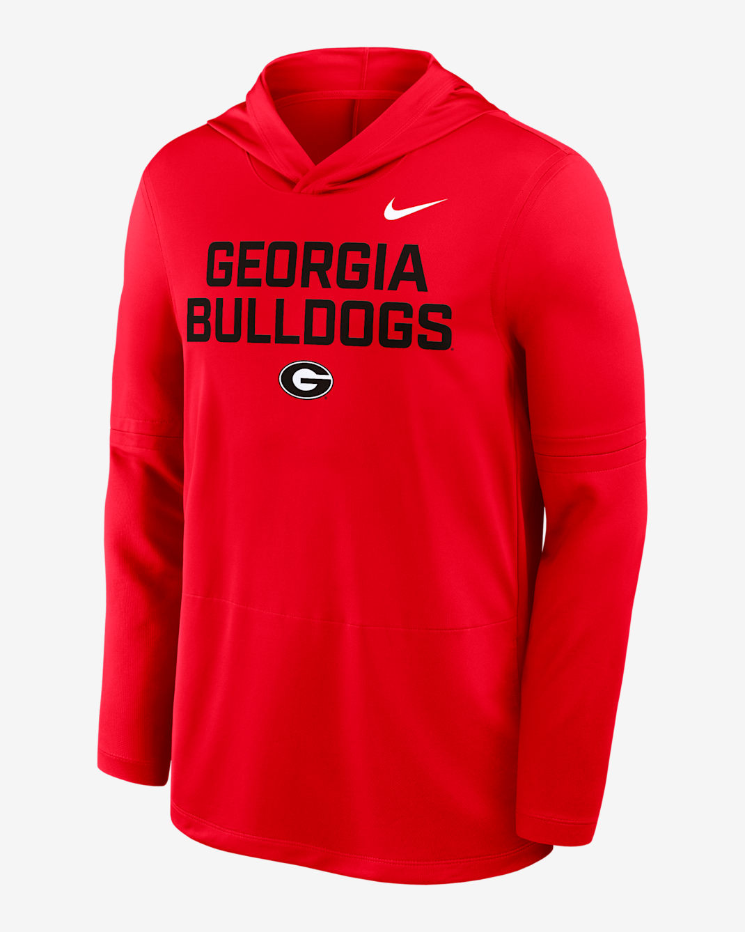Georgia Sideline Men's Nike Dri-FIT College Long-Sleeve Hooded Top - Red