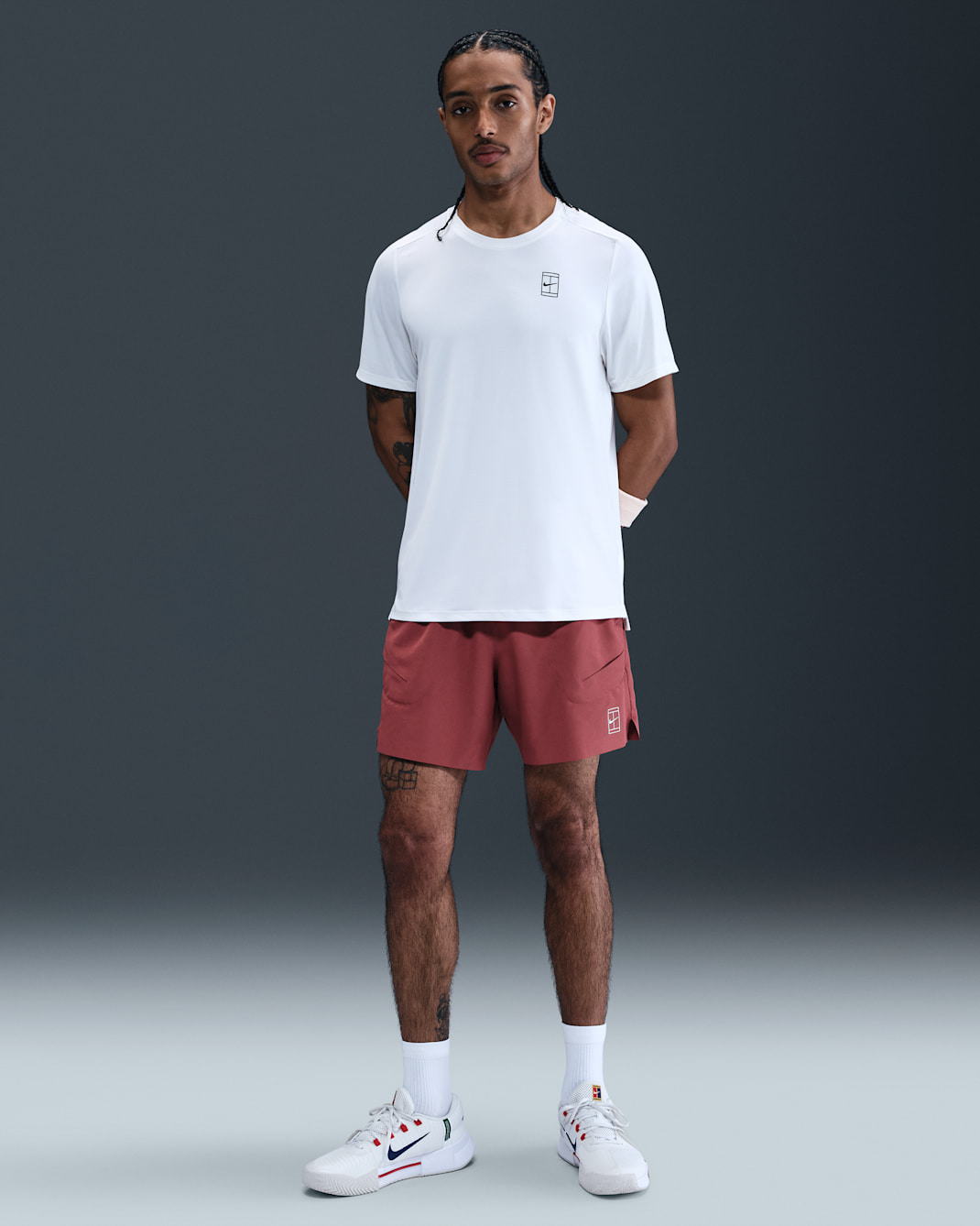 NikeCourt Advantage Men's Dri-FIT 6" Tennis Shorts - Cedar/White