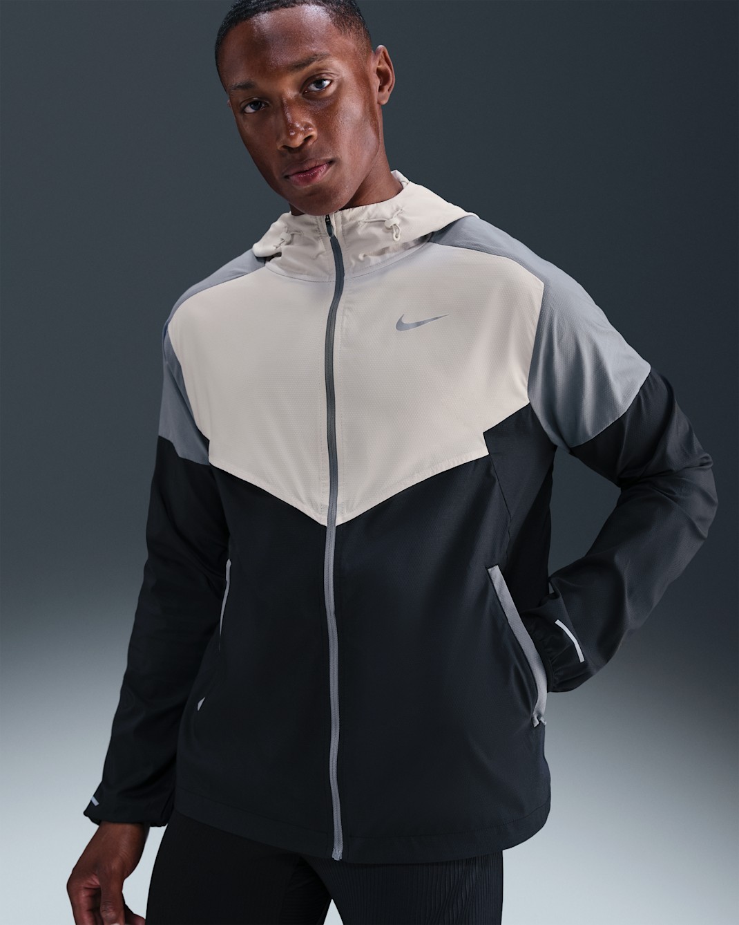 Nike Impossibly Light Windrunner Men's Running Jacket - Light Bone/Cool Grey/Black
