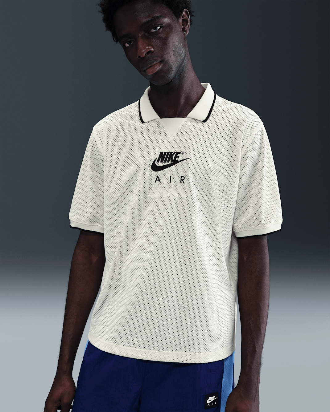 Jersey de fútbol para hombre Nike Air - Vela/Negro