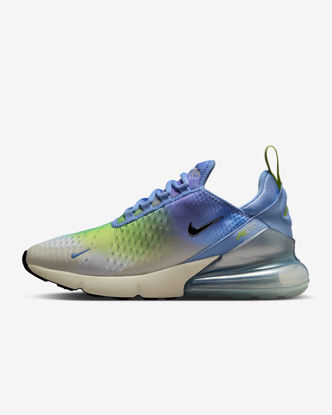 Nike Air Max 270 Women's Shoes - Aluminum/Hydrangeas/Light Lemon Twist/Metallic Silver